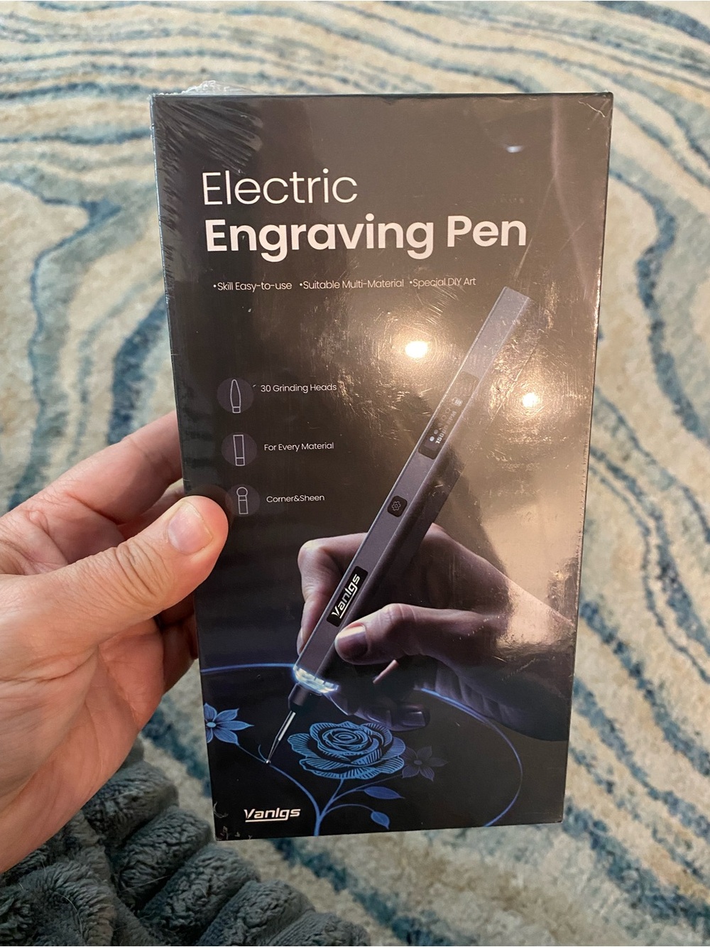 NEW - Engraving Pen for Metal Wood Glass Plastic, Engraving Tool with LED Light - Picture 8 of 8